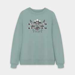 Мужской свитшот oversize без начеса хлопок Must GO