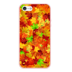 Чехол для iPhone 5/5S матовый Кленовые листья