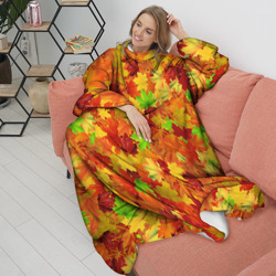 Плед с рукавами Кленовые листья - фото 2