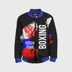 Детский бомбер 3D Boxing Russia Team и герб РФ