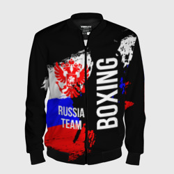 Мужской бомбер 3D Boxing Russia Team и герб РФ