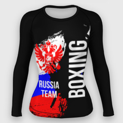 Женский рашгард 3D Boxing Russia Team и герб РФ