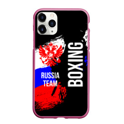 Чехол для iPhone 11 Pro матовый Boxing Russia Team