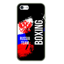 Чехол для iPhone 5/5S матовый Boxing Russia Team