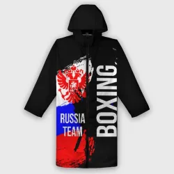 Дождевик унисекс 3D Boxing Russia Team и герб РФ