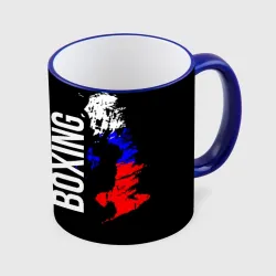 Кружка с полной запечаткой Boxing Russia Team и герб РФ