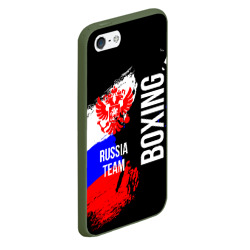 Чехол для iPhone 5/5S матовый Boxing Russia Team - фото 2