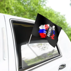 Флаг для автомобиля Boxing Russia Team и герб РФ - фото 2