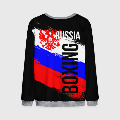 Мужской свитшот 3D Boxing Russia Team, цвет меланж - фото 2