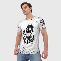 Мужская футболка 3D Killer Queen черная на - фото 2