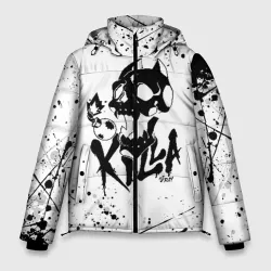 Мужская зимняя куртка 3D Killer Queen черная на