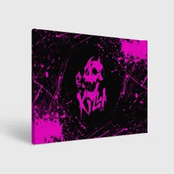 Холст прямоугольный Killer Queen розовые брызги