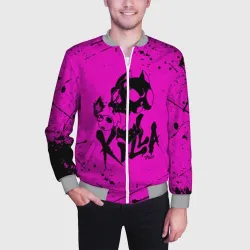 Мужской бомбер 3D JoJo Killer Queen королева убийца - фото 2