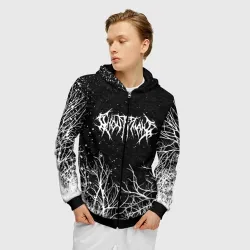 Мужская толстовка 3D на молнии Ghostemane - фото 2
