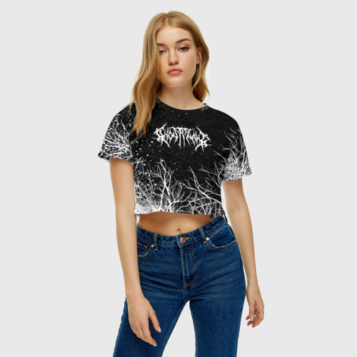 Женская футболка Crop-top 3D Ghostemane, цвет 3D печать - фото 3