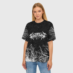 Женская футболка oversize 3D Ghostemane - фото 2