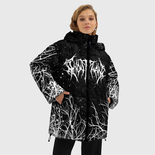 Женская зимняя куртка Oversize Ghostemane, цвет черный - фото 3