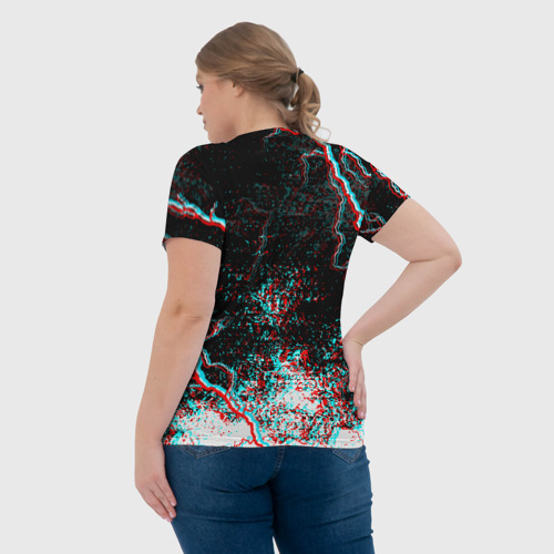 Женская футболка 3D с принтом GHOSTEMANE, вид сзади #2