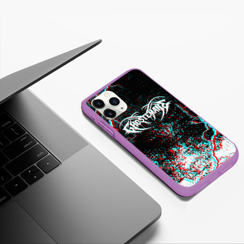 Чехол для iPhone 11 Pro Max матовый Ghostemane, цвет фиолетовый - фото 5
