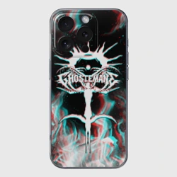 Чехол для iPhone 16 Pro силиконовый с защитой камеры Ghostemane glitch