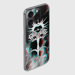 Чехол для iPhone 16 Pro силиконовый с защитой камеры Ghostemane glitch - фото 2