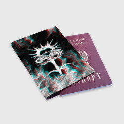 Обложка для паспорта матовая кожа Ghostemane glitch - фото 2