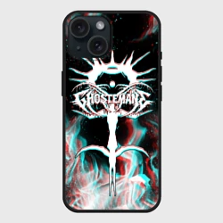 Чехол силиконовый для Apple iPhone 15 матовый Ghostemane glitch