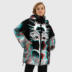 Женская зимняя куртка Oversize Ghostemane glitch - фото 2