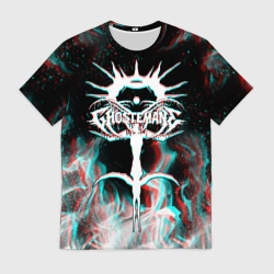 Мужская футболка 3D Ghostemane glitch