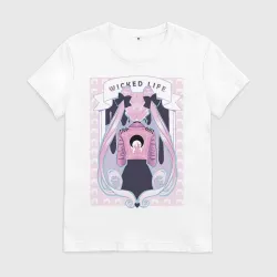 Женская футболка хлопок Sailor moon wicked life