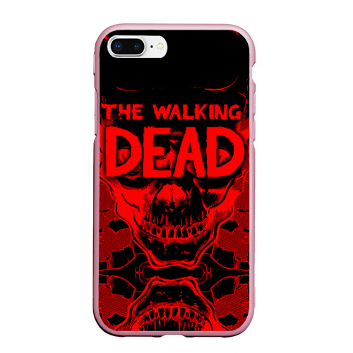 Чехол для iPhone 7Plus/8 Plus матовый The Walking Dead, цвет розовый
