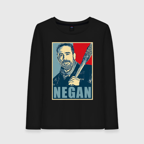 Женский лонгслив хлопок Negan Hope, цвет черный