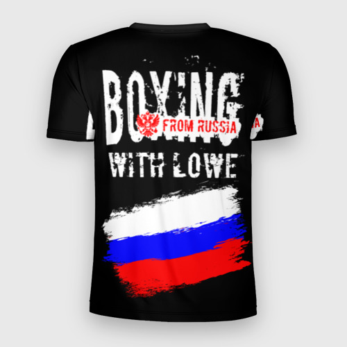 Мужская футболка 3D Slim Boxing from Russia, цвет 3D печать - фото 2