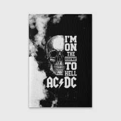 Обложка для паспорта матовая кожа AC/DC