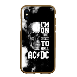 Чехол для iPhone XS Max матовый AC/DC