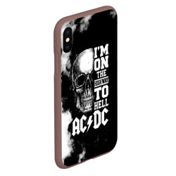 Чехол для iPhone XS Max матовый AC/DC - фото 2