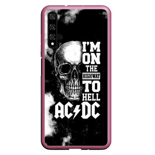 Чехол для Honor 20 AC/DC, цвет малиновый