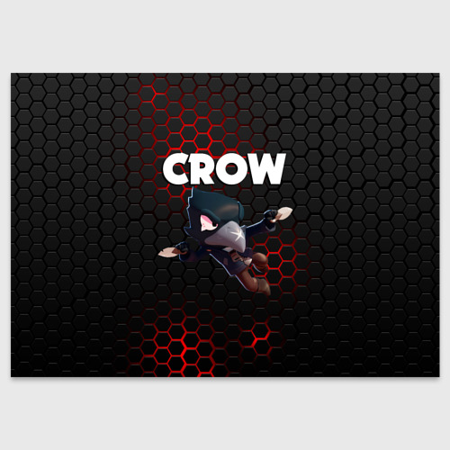 Поздравительная открытка BRAWL STARS CROW, цвет белый