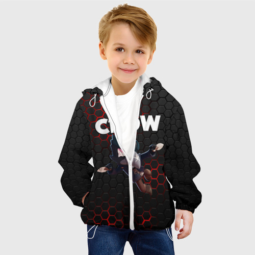 Детская куртка 3D BRAWL STARS CROW, цвет белый - фото 3