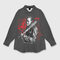 Мужская рубашка oversize 3D Negan