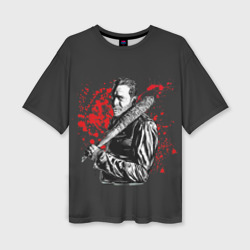 Женская футболка oversize 3D Negan