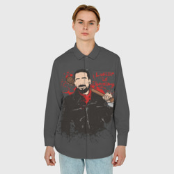 Мужская рубашка oversize 3D Negan - фото 2