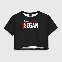 Женская футболка Crop-top 3D I Am Negan