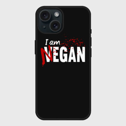 Чехол силиконовый для Apple iPhone 15 матовый I Am Negan