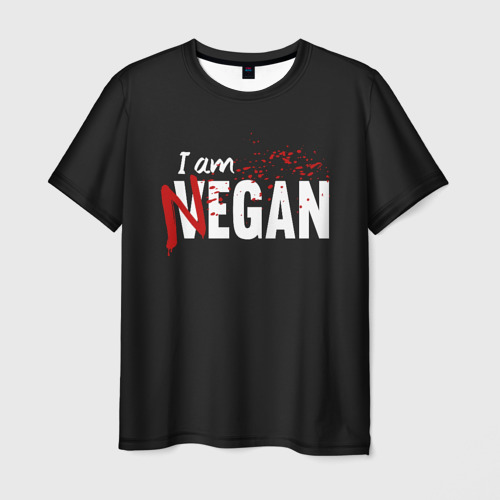 Мужская футболка с принтом I Am Negan, вид спереди №1