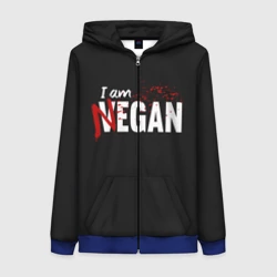 Женская толстовка 3D на молнии I Am Negan