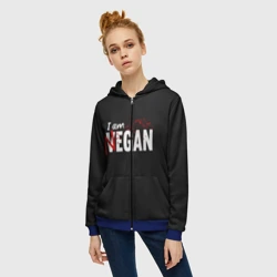 Женская толстовка 3D на молнии I Am Negan - фото 2