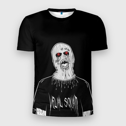 Мужская футболка 3D Slim с принтом Velial Squad, вид спереди #2