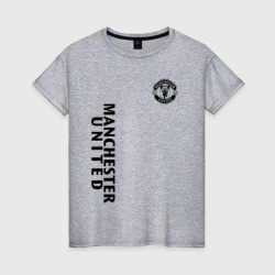 Женская футболка хлопок Манчестер Юнайтед