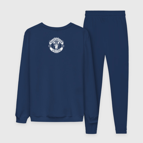 Мужской костюм хлопок Манчестер Юнайтед, цвет темно-синий - фото 2